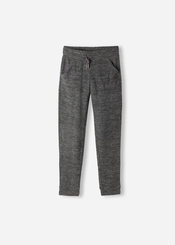 leggings elasticizzati in misto cashmere calzedonia per bambini grigi