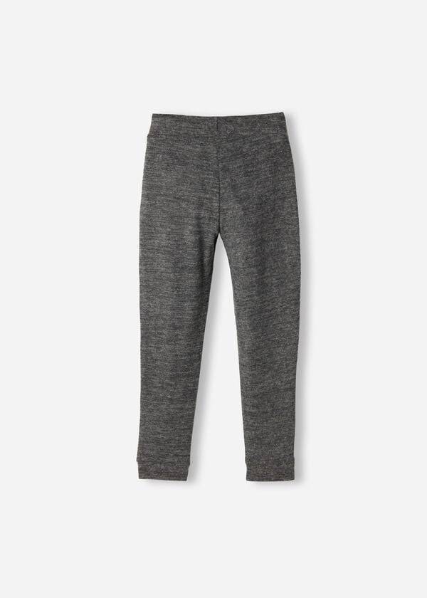 leggings elasticizzati in misto cashmere calzedonia per bambini grigi