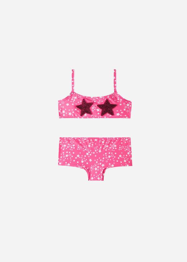 costumi da bagno per bambini rosa calzedonia star two-piece jam