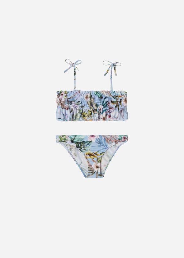 costume da bagno due pezzi atene calzedonia per bambini blu