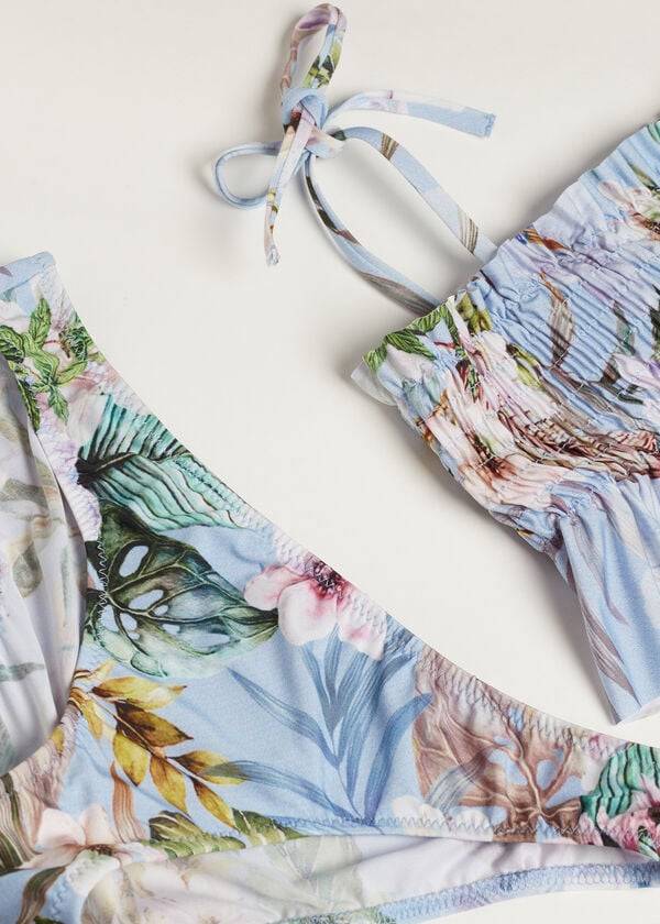 costume da bagno due pezzi atene calzedonia per bambini blu