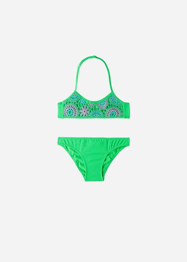 costumi da bagno capri due pezzi calzedonia verdi per bambini