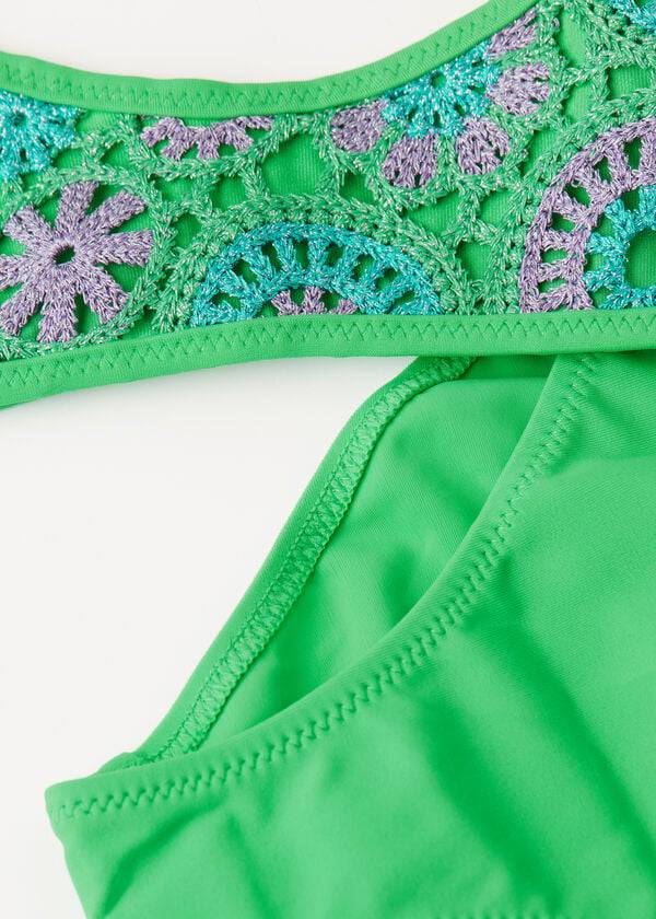 costumi da bagno capri due pezzi calzedonia verdi per bambini