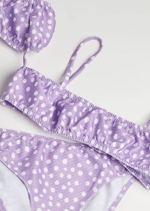 costume da bagno due pezzi cipro calzedonia per bambini viola