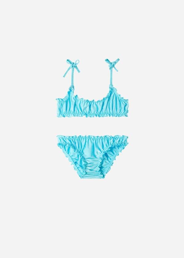 costumi da bagno per bambini formentera due pezzi calzedonia color turchese