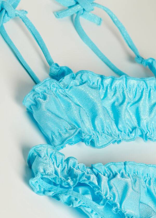 costumi da bagno per bambini formentera due pezzi calzedonia color turchese