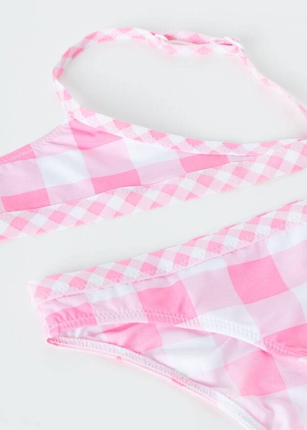 costume da bagno due pezzi lione per bambini calzedonia rosa