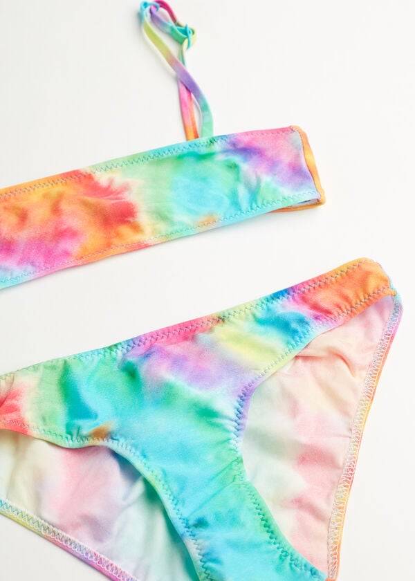 calzedonia costume da bagno due pezzi orlando per bambini multicolore