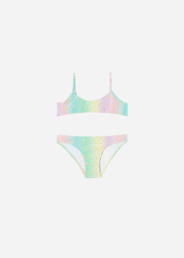 costumi da bagno due pezzi panama per bambini calzedonia verdi