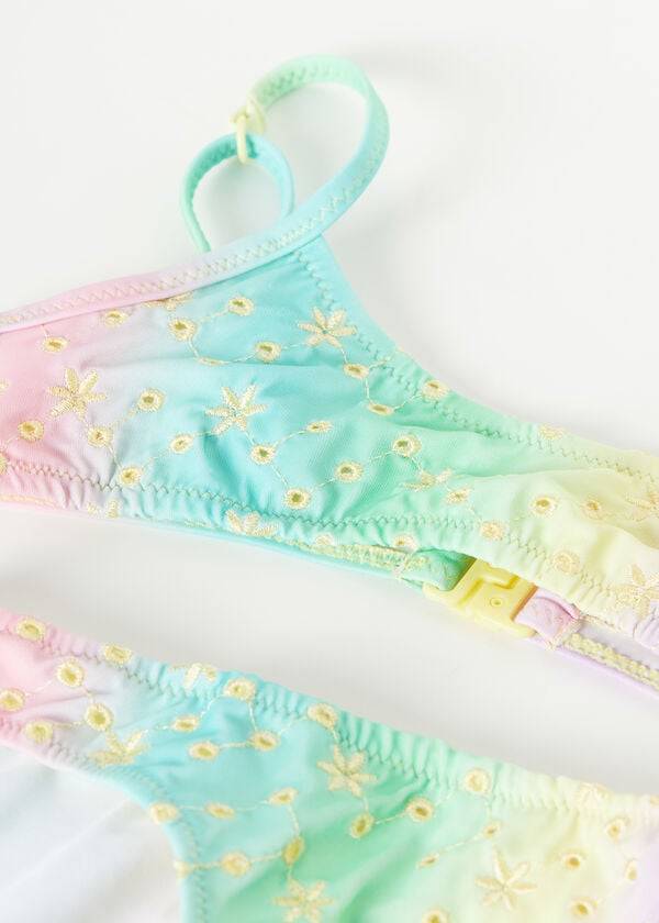 costumi da bagno due pezzi panama per bambini calzedonia verdi