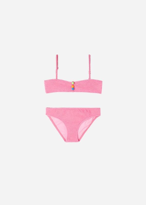 costumi da bagno per bambini san diego a due pezzi rosa calzedonia