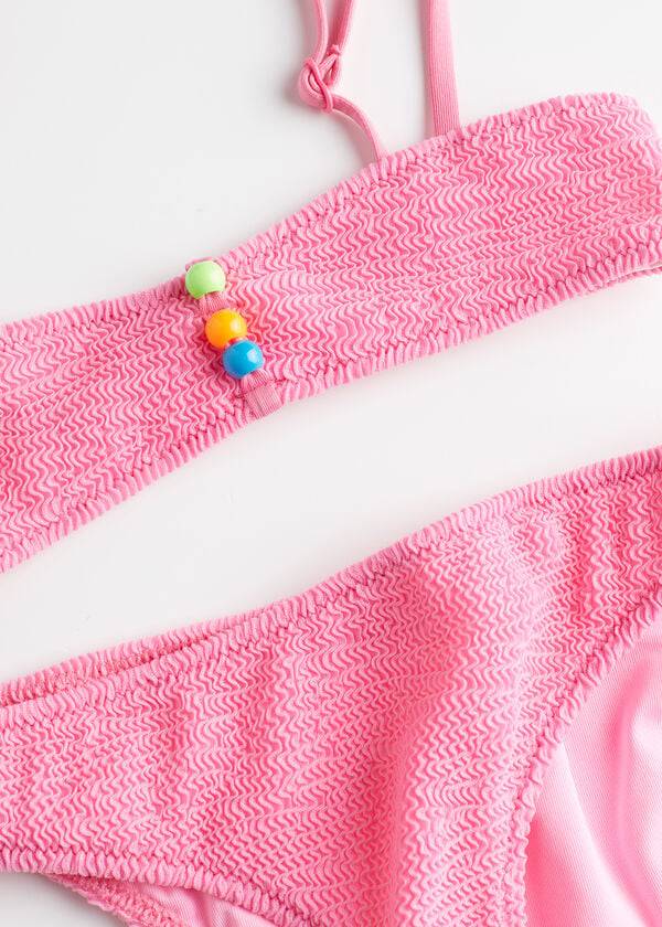 costumi da bagno per bambini san diego a due pezzi rosa calzedonia