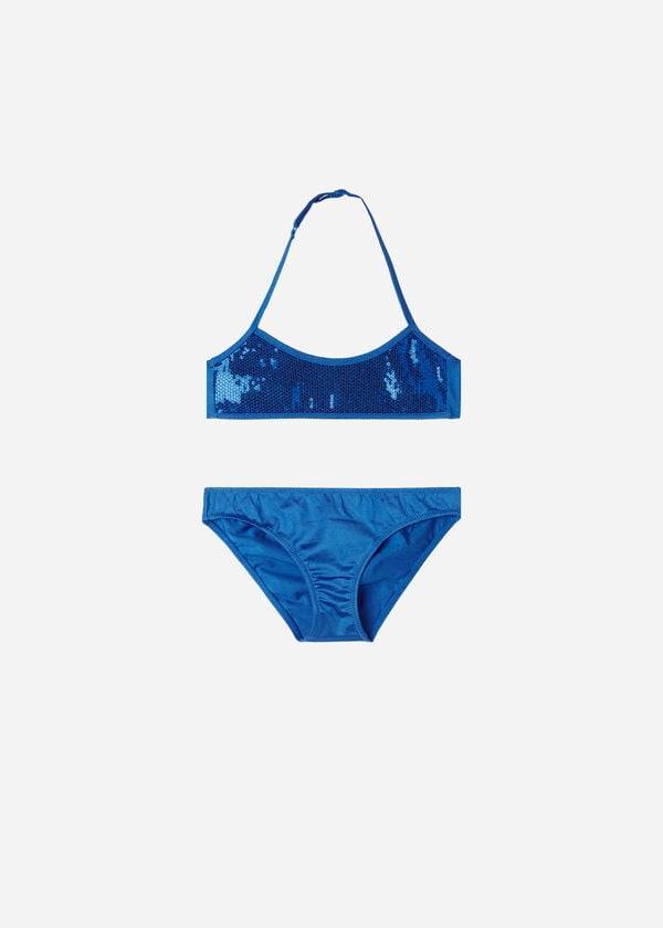 costumi da bagno per bambini cannes due pezzi calzedonia blu