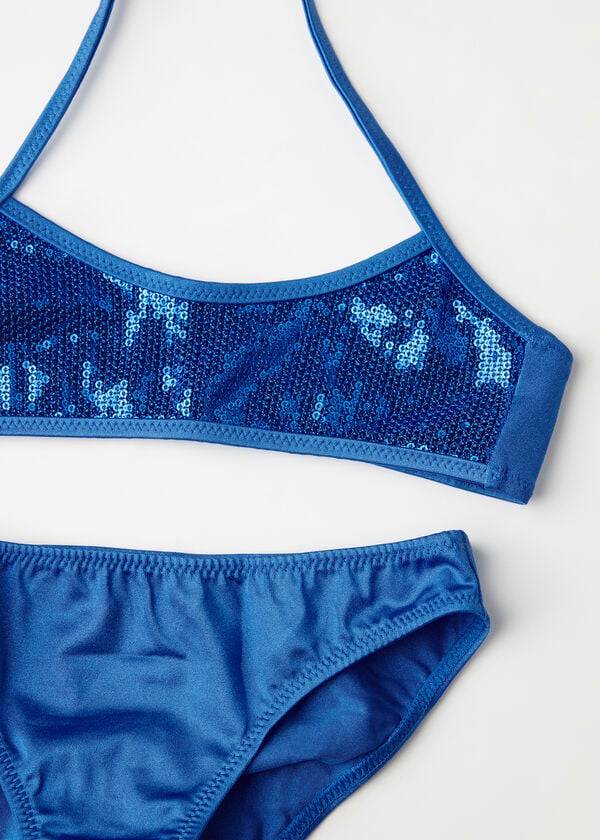 costumi da bagno per bambini cannes due pezzi calzedonia blu