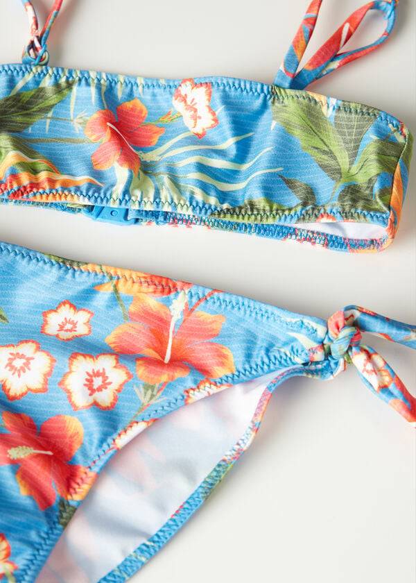costume da bagno due pezzi maui calzedonia per bambini verde