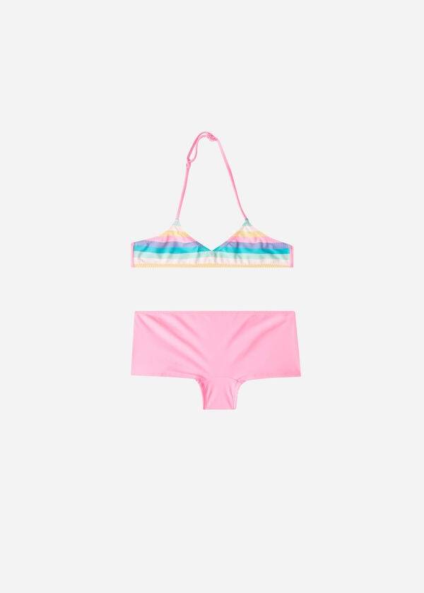 costumi da bagno per bambini con suola a due pezzi calzedonia rosa