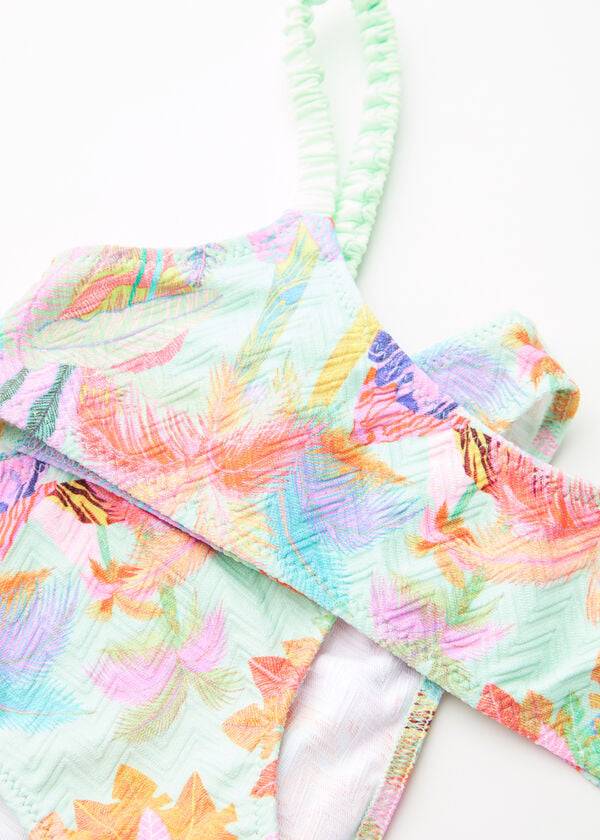 costume da bagno due pezzi tahiti calzedonia per bambini verde