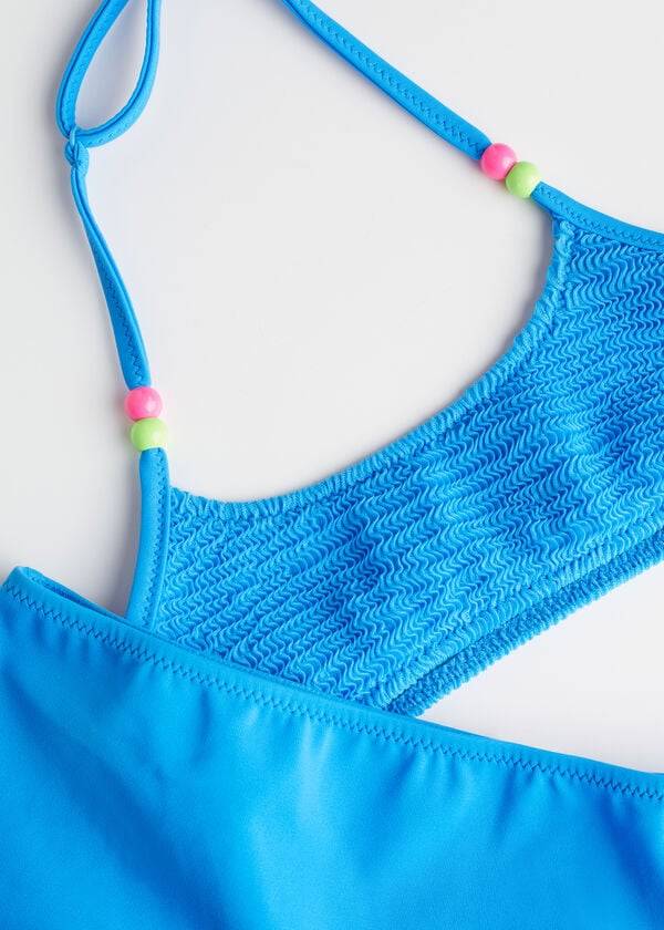 calzedonia - costume da bagno due pezzi san diego per bambini blu