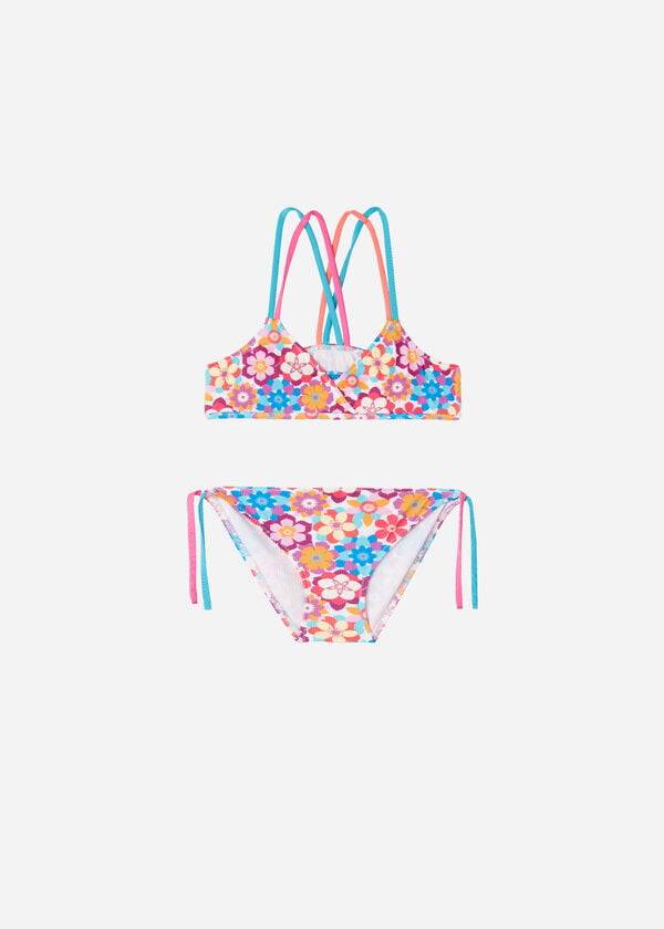 calzedonia costume da bagno per bambini maia a due pezzi rosso
