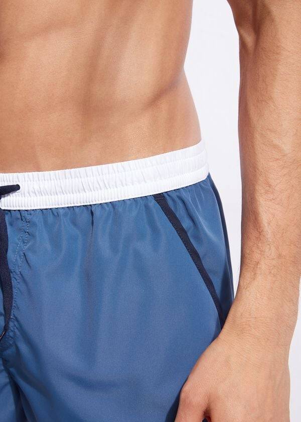 costume da bagno da uomo calzedonia venice beach blubianco