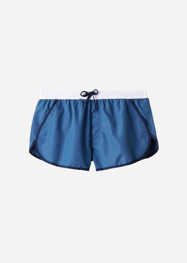 costume da bagno da uomo calzedonia venice beach blubianco