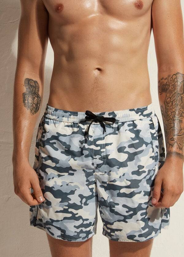 costume da bagno da uomo calzedonia formentera nerobianco