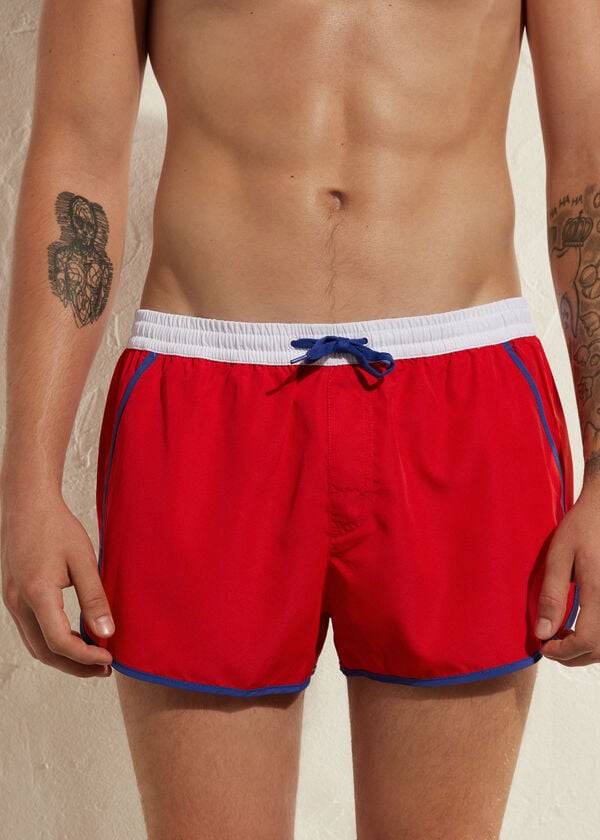 calzedonia venice beach eco costume da bagno da uomo rosso