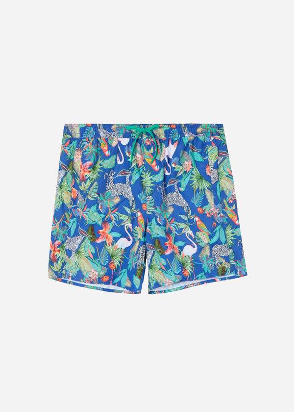 costume da bagno da uomo calzedonia formentera verde blu
