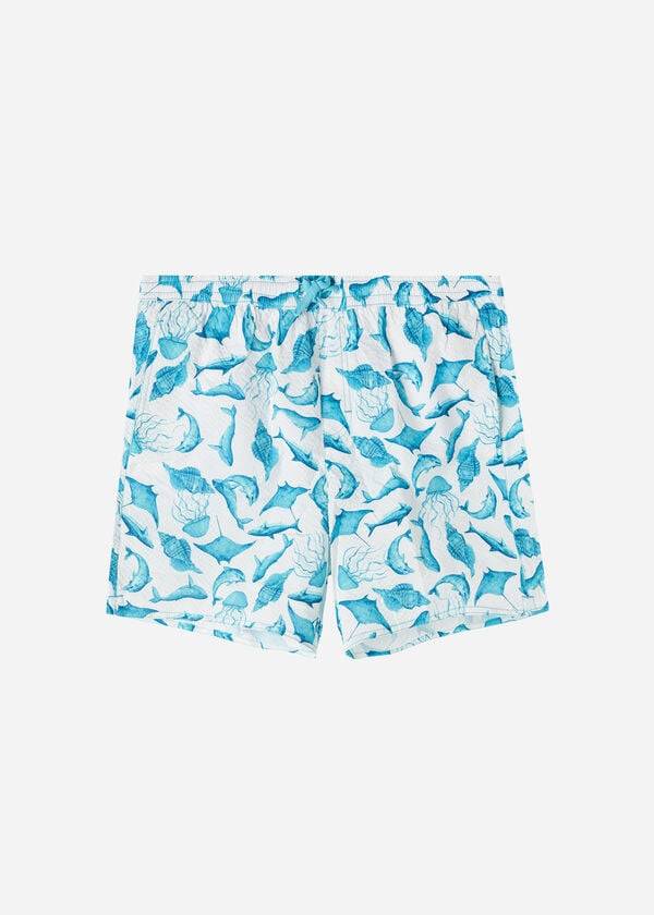 costume da bagno da uomo calzedonia formentera turchesebianco