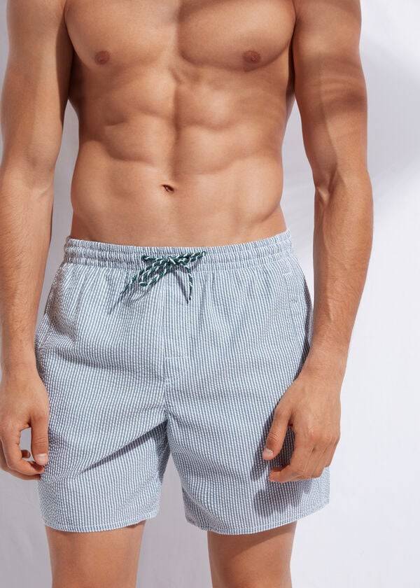 costume da bagno da uomo calzedonia formentera verdebianco
