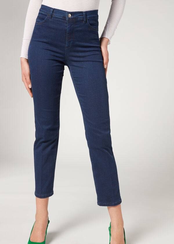 jeans calzedonia eco comfort da donna blu navy