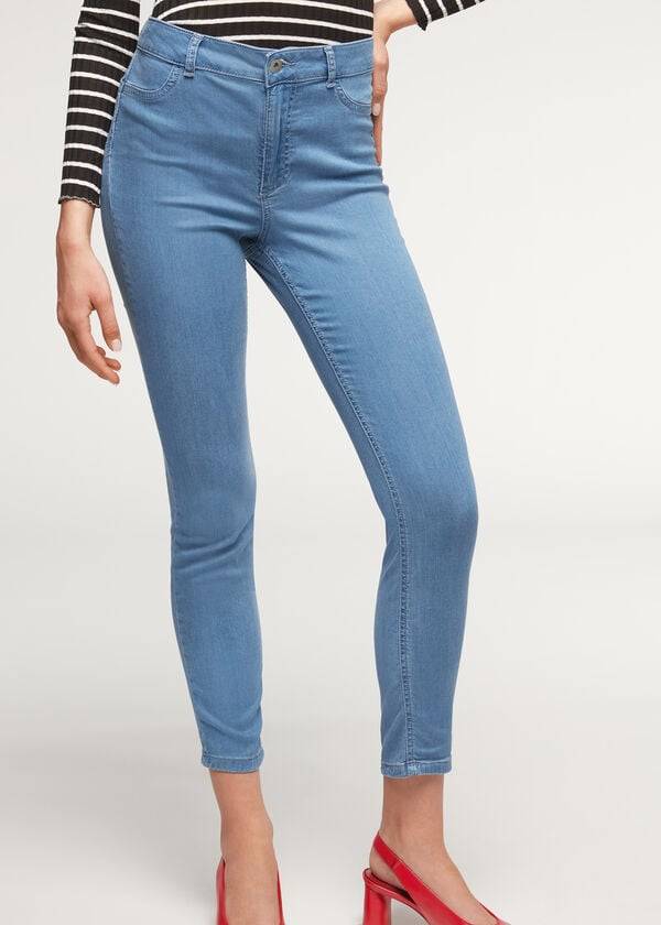 jeans da donna calzedonia eco light push up denim blu