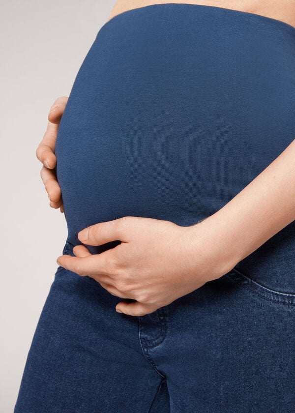 jeans premaman calzedonia da donna blu