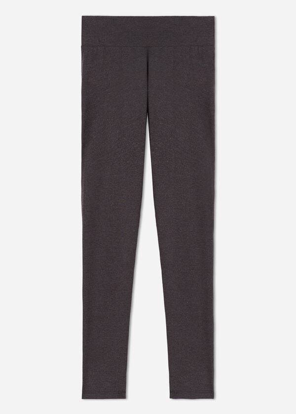 leggings da donna in cotone calzedonia grigio