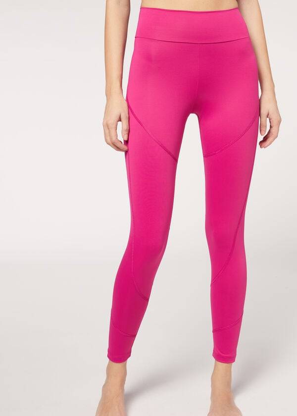 leggings sportivi da donna calzedonia performance rosa