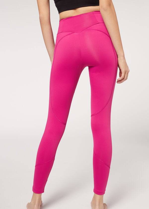 leggings sportivi da donna calzedonia performance rosa