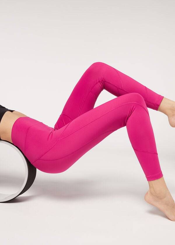 leggings sportivi da donna calzedonia performance rosa
