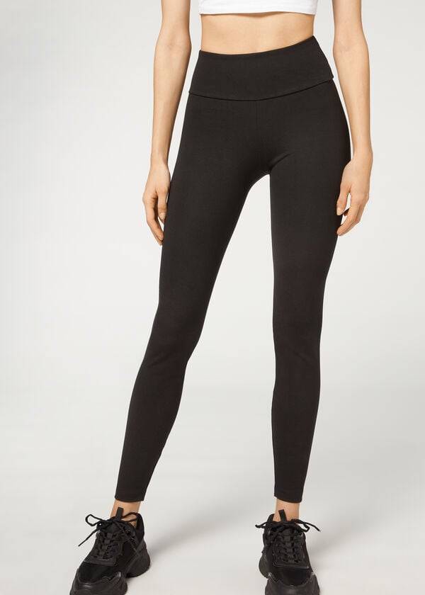 leggings da donna calzedonia total shaper neri