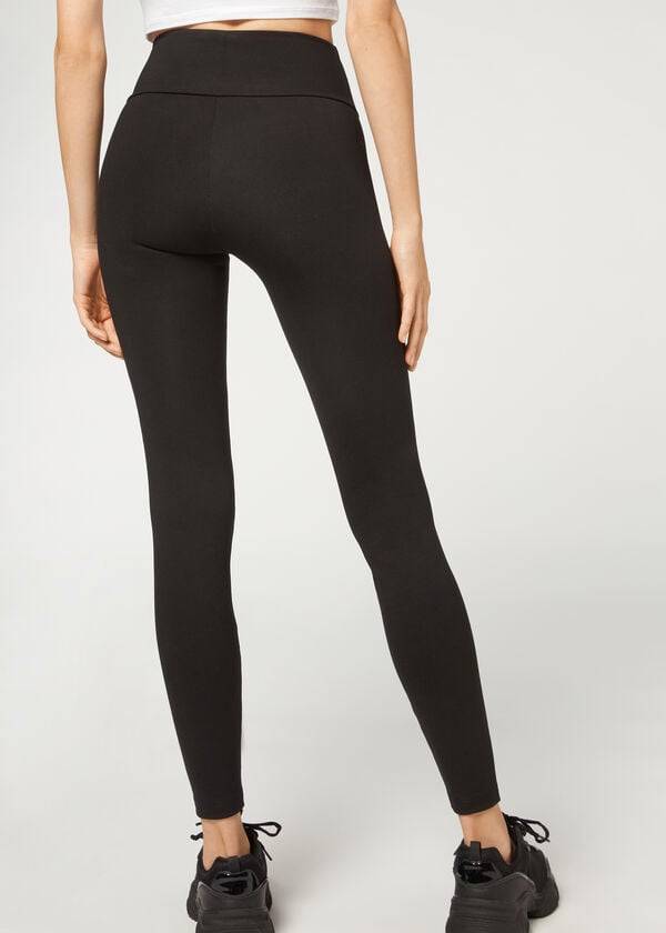 leggings da donna calzedonia total shaper neri