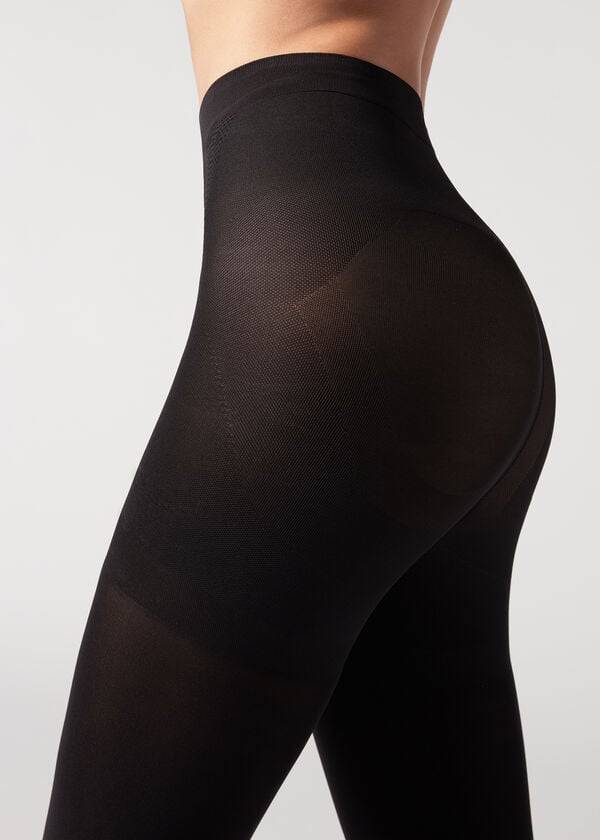 collant modellante super coprente calzedonia 80 denari da donna colore nero
