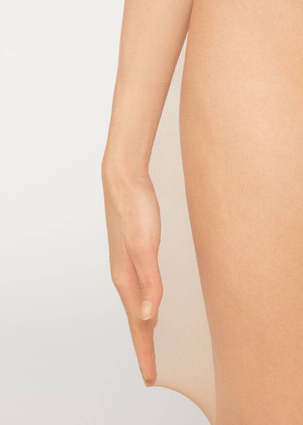 collant donna beige calzedonia 20 denari essential invisible sheer