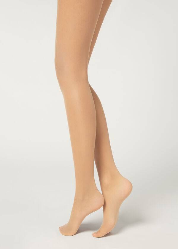 collant donna beige calzedonia 20 denari essential invisible sheer
