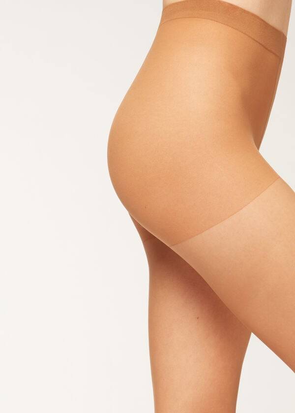 collant donna calzedonia 20 denari essential matt sheer beige marrone
