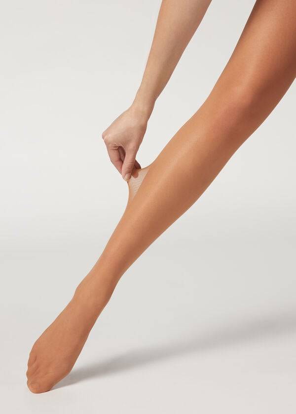 collant modellante trasparente calzedonia 30 denari da donna colore marrone