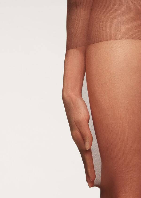 calzedonia 40 denier action medium sheer womens tight coffee