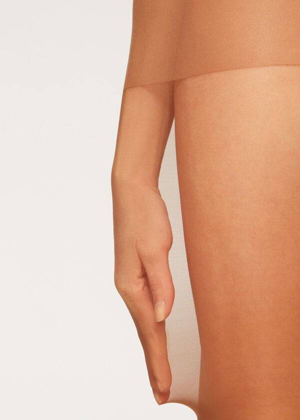 collant da donna calzedonia 40 denari action medium sheer tights marrone