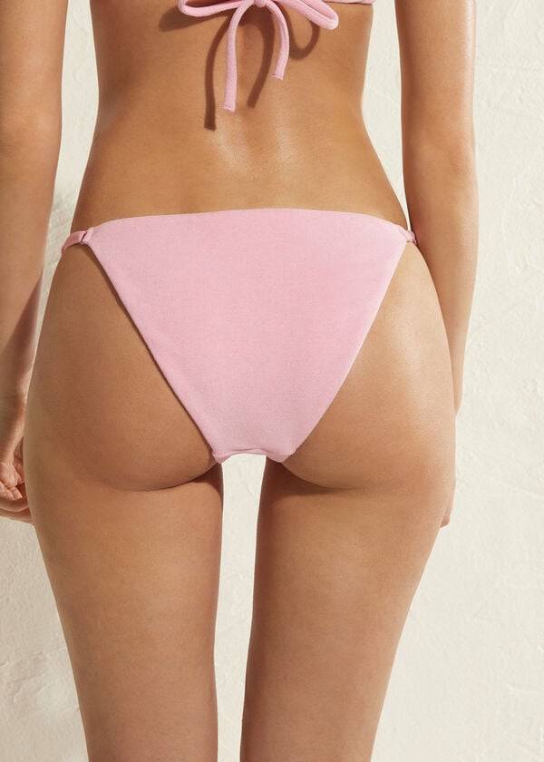 calzedonia slip bikini donna beverly hills eco regolabile laterale rosa