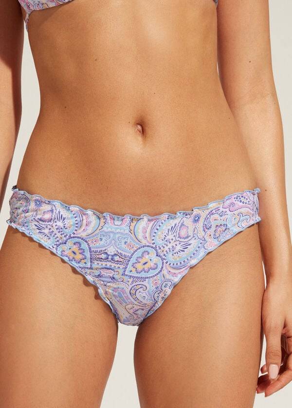 slip bikini da donna calzedonia amalfi blu