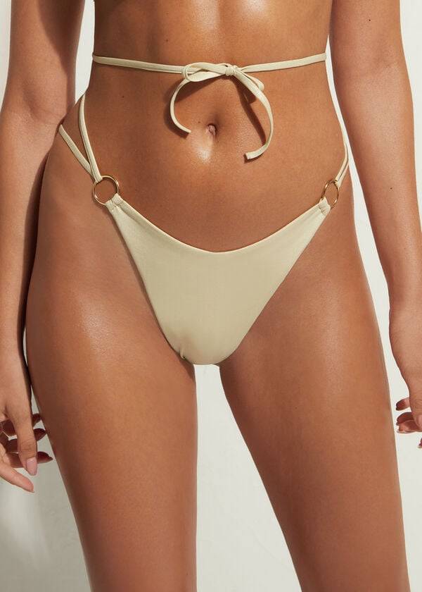 slip bikini brasiliano abu dhabi calzedonia da donna color oro