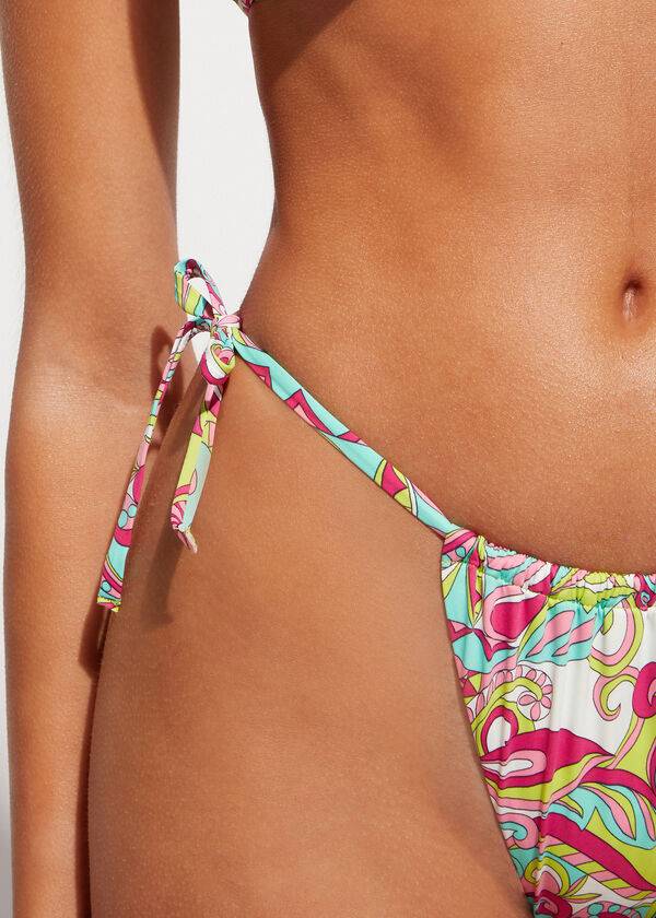 calzedonia brazilian string londra womens bikini bottom multicolor